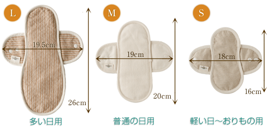 用途によって選べるサイズ