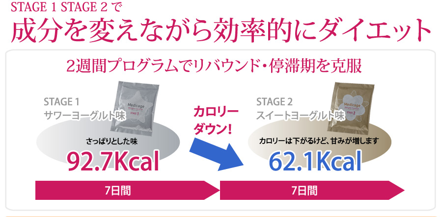 成分を変えながら効率的にダイエット