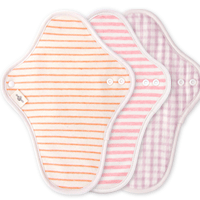 Linten オーガニックコットンシングルタイプ布ナプキン（L）草木染