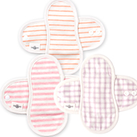 Linten オーガニックコットンダブルタイプ布ナプキン（S）草木染